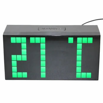 Darbalaukio Skaitmeninis Žadintuvas, Atgalinės atskaitos LED Laikrodis 3 colių Aukščio Skaitmenų Didelis Ekranas su Temperatūros Kalendoriaus Datos tvirtinimo prie Sienos