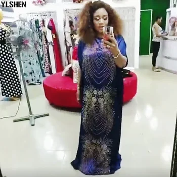 Dashiki Ilgas, Maxi Suknelė Afrikos Suknelės Moterims 2020 Plius Dydis Vasaros Suknelės Heidi Bazin Tradicinių Ponios Drabužiai Afrikos Drabužiai