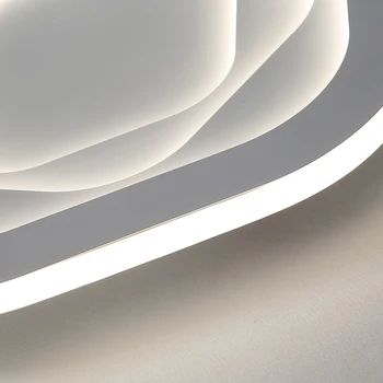 Daugiakampio Modernios LED Šviestuvo didelio ryškumo blizgesio led Minimalizmas Baltos spalvos Miegamojo Livingoom eilėje Lubų Liustra apšvietimo