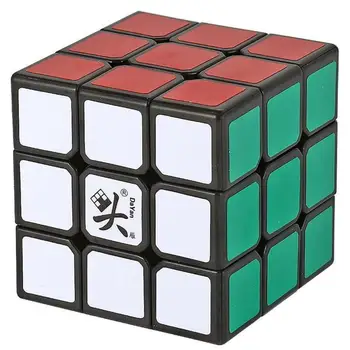 Dayan ZHANCHI 3x3x3 Magic cube Profesinės Greitis kubo Sklandžiai 57mm Pasukti Puzzle Kubinių išgalvotas Žaislas galvosūkis, Konkursas Juoda