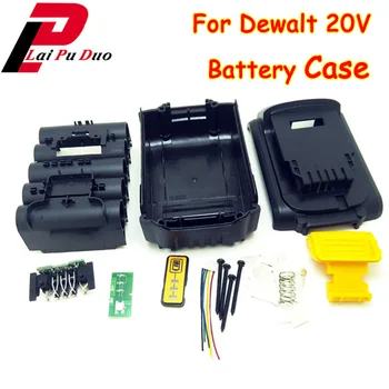 DCB200 Baterija Plastiko Atveju (ne baterija ląstelių ) PCB plokštę Už Dewalt 18V 20V 3.0 4.0 Ah Ah DCB201 Li-ion Baterija Shell