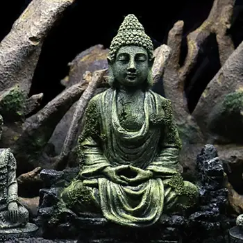 Derva Senovės Imitacija Budos Statula Griuvėsiai Akvariumas Ornamentu Žuvų Bakas Dekoras
