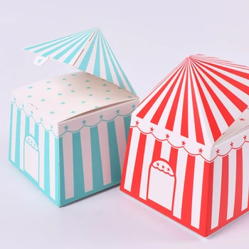 Didmeninių Mažos Dėžutės Dovanos Cartoon Namas, Popieriaus Dovanų Dėžutėje Baby Shower Kids Pink Dėžės Saldainių Pakuotės Partija Pasisako
