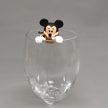 Disney 3pcs/daug Mickey Mouse Krašto Taurės PVC Pav Žaislai, Lėlės Modelio Figūrėlė, Vaikams, Dovanos