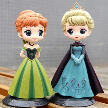 Disney Elsa Anna Princesė Veiksmų Skaičiai Pyragas Apdaila Užšaldyti Animacinių Filmų Lėlės Tortas Topper Vaikams Gimtadienio Pyragas Apdaila