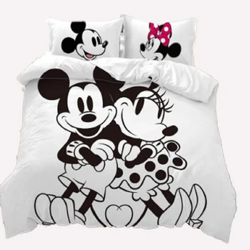Disney Namų Patalynės Komplektas Antklode Padengti ir Užvalkalas Nustatyti Mickey Minnie Mouse Vaikams, Vaikų Gimtadienio Dovana Antklodė Padengti Šalikas 31207