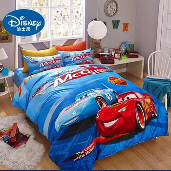 Disney nauja Klasikinis Mcqueen automobilių spausdinti patalynės komplektas patalynė 3pcs/4pcs antklode padengti nustatyti Animacinių filmų paklode berniukas vaikai lova nustatyti antklodė