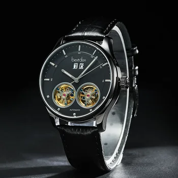 Don Tourbillon Laikrodžiai Vyrams, Šveicarija, Mechaninė Žiūrėti Prabangos Prekės Vandeniui Automatinis Laikrodžiai Vyras Relogios Masculino