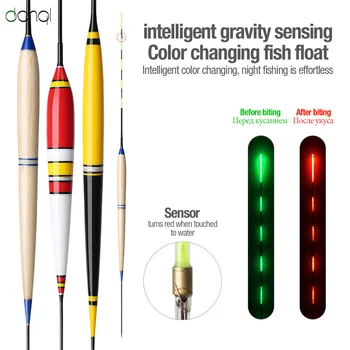 DONQL Elektroninių Žvejybos Plaukti Bite Signalas Žuvų Bite Masalas Automatinis, Fluorescencinė Pakeisti Luminou Flotador Bobber Stick Žuvų Plaukti
