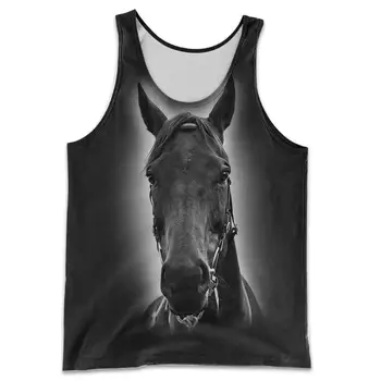 Drop laivyba 2019 Naujas vasaros Mados marškinėliai vyrams Gyvūnų arklių 3D Atspausdintas t-shirt Harajuku streetwear camiseta masculina