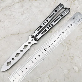 Drugelis peilis praktika mokymo sulankstomas peilis nerūdijančio plieno žaidimas žaislas, be menčių csgo gali apversti deformacijos mažos flip