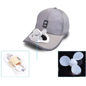Drąsus žmogus Vasaros Aušinimo Ventiliatorius Beisbolo Kepurė Hat USB Įkrovimo Kvėpuojantis Pavėsyje, visiškai naujas apsaugos nuo Saulės, Skrybėlę ir saulės, skrybėlės moterims A526