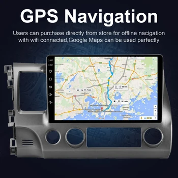 DSP 2G+16G Android 10.1 Automobilio Multimedijos Radijo RDS GPS Navi 