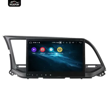 DSP Android 9.0 Automobilių GPS Navigacijos Jokių DVD Grotuvas Hyundai Elantra 2016 auto radijo player multimedia Stereo Galvos vienetas juosta NAV