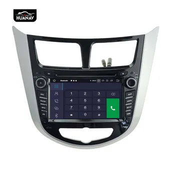 DSP Android 9 Automobilio DVD Grotuvas GPS navigacija Hyundai Verna/Accent/Solaris 2011+ auto radijas stereo multimedia player galvos vienetas 28346