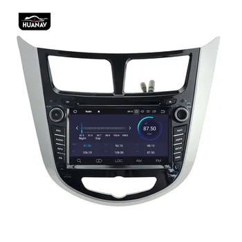 DSP Android 9 Automobilio DVD Grotuvas GPS navigacija Hyundai Verna/Accent/Solaris 2011+ auto radijas stereo multimedia player galvos vienetas