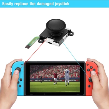 Du Pack Analoginis 3D Džiaugsmo Con Kreiptuką Pakeitimo Nintendo Pereiti, Kairę Joycon Teisę Pereiti Džiaugsmo Con Valdytojas Visą Ns Remontas