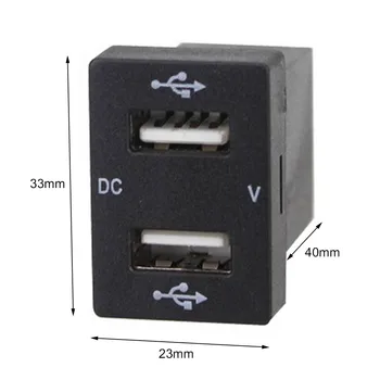 Dual USB jungtys Įtampos Ekranas Greitai, Automobilinis Įkroviklis, skirtas 
