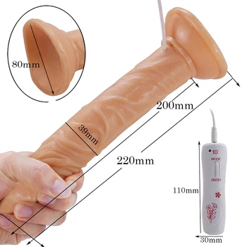 Dvivietis motorinis Tikroviškas Dildo vibratorius Moteriai G Spot Klitorio Stimuliatorius Analinis minkštas Didelis Varpos Siurbimo Taurės Sekso žaisliukai suaugusiems