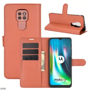 Dėl Moto G9 Piniginės Padengti Kortelės Turėtojas Telefono Atvejų, Motorola Moto G9 Žaisti Pu Oda Atveju Apsauginis Apvalkalas