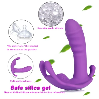 Dėvėti Dildo Drugelis Vibratorius Sekso Žaislų Pora Orgazmas Masturbator Belaidžio Nuotolinio Valdymo Dildo, Vibratoriai Moterims Apatinės Kelnaitės