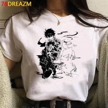 Džiudžiutsu Kaisen Gojo Satoru Yuji Itadori marškinėliai viršuje tees vyrų atsitiktinis grunge grafinis tees t-shirt pora drabužiai, balti marškinėliai
