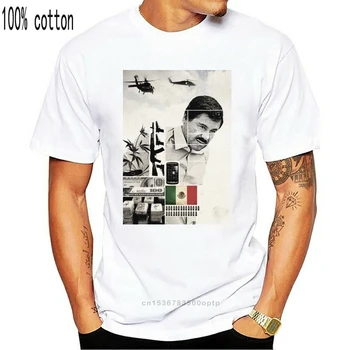 El Chapo (Meksikos Narkotikų) Vyrų T-Shirt Prekės Ženklo Drabužių Tee Marškinėliai