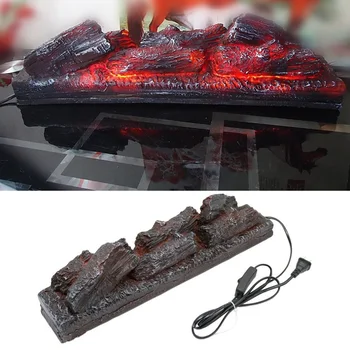 Elektros židinys modeliavimas anglis netikrą malkų Laužo šaudyti rekvizitai muziejaus salėje dekoracijos, amatų Helovinas Kalėdinis vakarėlis