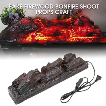 Elektros židinys modeliavimas anglis netikrą malkų Laužo šaudyti rekvizitai muziejaus salėje dekoracijos, amatų Helovinas Kalėdinis vakarėlis