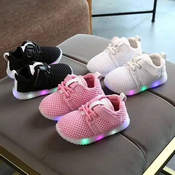Emmababy Mados LED Kūdikių Berniukų Mergina, Batai Vaikams, lemputės Šviesos Treniruoklius Sporto Sportbačiai
