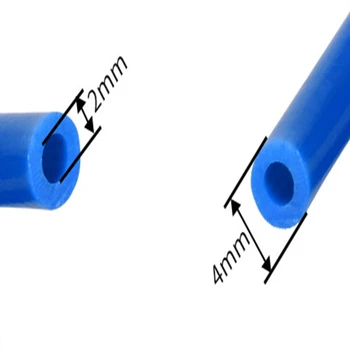ENERGINGI 2 Metrų PTFE Mėlyna Išvyniojamų Vamzdis (2,0 mm ID/4.0 mm OD) 1,75 Gijų 3D Spausdintuvas
