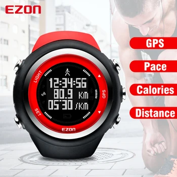 EZON GPS Atstumas, Greitis, Tempas, Kalorijų Skaitiklis, Vyrai ir Moterys, Lauko Sporto Laikrodžiai Skaitmeniniai Žiūrėti Veikia Laikrodis Montre Homme
