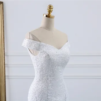 Fansmile Duobute Senovinių Nėrinių Suknelės Undinė Vestuvių Suknelė Plius Dydis 2020 M Ilgio Traukinių, pagaminti pagal Užsakymą, Nuotakos Vestuvių Turkija FMV-431M