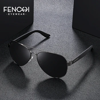 FENCHI poliarizuoti akiniai nuo saulės vyrams retro markės dizaino akinius, klasika, vairavimo danga veidrodis UV400