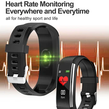 Fitneso Apyrankę Širdies Ritmo Monitorius Pedometer Smart Apyrankę Kraujo Spaudimas Fitness Tracker Smart Žiūrėti Vyrams, Moterims, Atsparus Vandeniui
