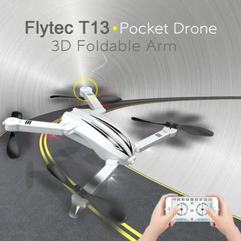 Flytec T13 3D Projektavimo Pakeliamos Rankos Kišenėse UAV wifi FPV Pav 720p