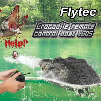 Flytec V005 RC Valtis 2.4 G Modeliavimas-Krokodilo Galva Vandens Lenktynių Elektros Nuotolinio Valdymo žaislai Vaikams Juguetes brinquedos игрушки 1223