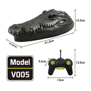 Flytec V005 RC Valtis 2.4 G Modeliavimas-Krokodilo Galva Vandens Lenktynių Elektros Nuotolinio Valdymo žaislai Vaikams Juguetes brinquedos игрушки