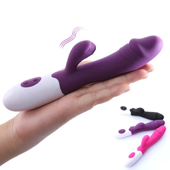G Spot Klitorio Stimuliatorius Massager Rabbit Vibratorius Dildo Dvejopą Funkciją Moterų Masturbator Erotinis žaislas Suaugusiųjų Sekso Žaislai Moterims