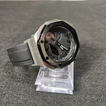 GA-2100/2110 Watchband Su Adapteriu ir Metalo Bezel Fluoro Guma Dirželis Žiūrėti ir Žiūrėti Atveju Įrankiai ir Varžtai