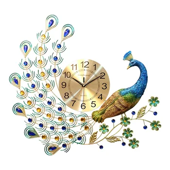 Gaidžio Laikrodžio Meno Sieninis Laikrodis už Kambarį Kūrybinių Mados, Prabangos Atmosfera, prie Sienos Diagramos Namų Išjungti Kvarcinis Laikrodis Dovana