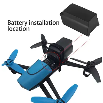 Galia 2500mAh 11.1 V 10C Išleidimo Didelės Talpos Lipo Baterija Drone Atsarginę Bateriją Parrot Bebop Drone 3.0