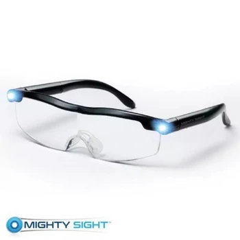 Galingas Akyse Led Šviesos Akiniai Presbyopia Skaityti Stiklo 160% Didinamojo stiklo Akiniai Skaitymui LED Akiniai Šviesos Naktinio Matymo Akiniai