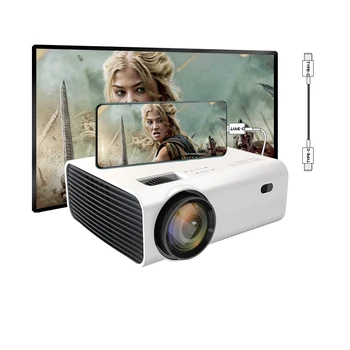 GALINGAS X36 Mini Projektorius 1080P Full HD LED Telefonas Pats Ekranas, HDMI-USB Tipas C 100ANSI Nešiojamų Namų Kino Filmo