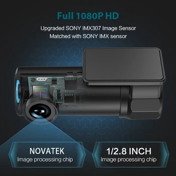 Galinio vaizdo Veidrodis Tachografo Atvirkštinio LF8 Pro 1080P Full HD WiFi, Automobilių DVR Brūkšnys Kamera, Naktinio Matymo G-sensorius Dashcam