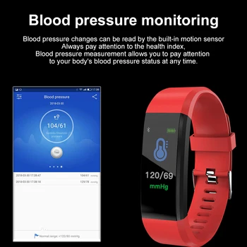 GIMTO Spalvotas Ekranas, Smart Apyrankę Sporto Skaitmeninis Bluetooth Žiūrėti Vandeniui Širdies ritmo Fitness Tracker Pedometer 