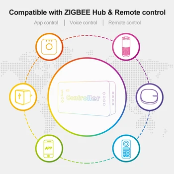 Gledopto Smart Zigbee LED Dimmer, Juostos Valdiklis, Ryškumas tuntable Dirbti su zigbee hub 