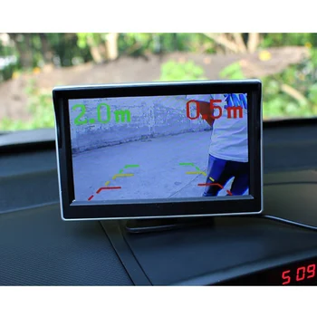 GreenYi Automobilių Stovėjimo Pagalbos CMOS Galinio vaizdo Atvirkštinio Atsarginė Kamera su Vaizdo Parkavimo Jutiklis Parodyti, Naktinio Matymo Atstumas