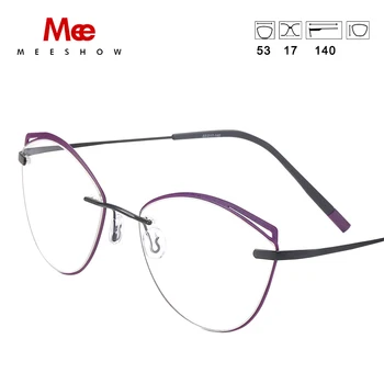 Gryno Titano cat eye akiniai, rėmeliai vyrų, moterų taškus akiniai Prekės optiniai akiniai TR90 akcentas žiedai recepto akiniai 9401