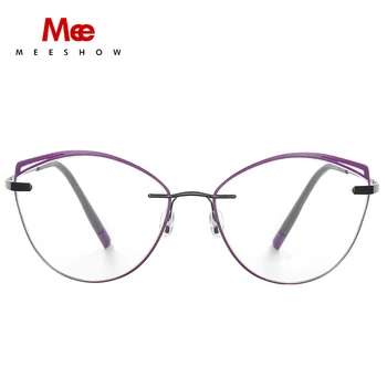 Gryno Titano cat eye akiniai, rėmeliai vyrų, moterų taškus akiniai Prekės optiniai akiniai TR90 akcentas žiedai recepto akiniai